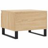 vidaXL Coffee Table Set of 2 Sonoma oak Engineered wood, metal Medium