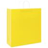vidaXL Paper Bags 50 pcs with Handles Yellow 45x17x48 cm