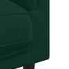 vidaXL Sofa Set Dark Green Velvet (100% polyester), plywood, solid wood
