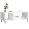 vidaXL Coffee Table White Engineered Wood Medium Coffee Table