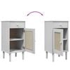 vidaXL Bedside Cabinet White
