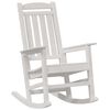 vidaXL Garden Rocking Chair 3 pcs White 38 x 38 x 46cm Plastic