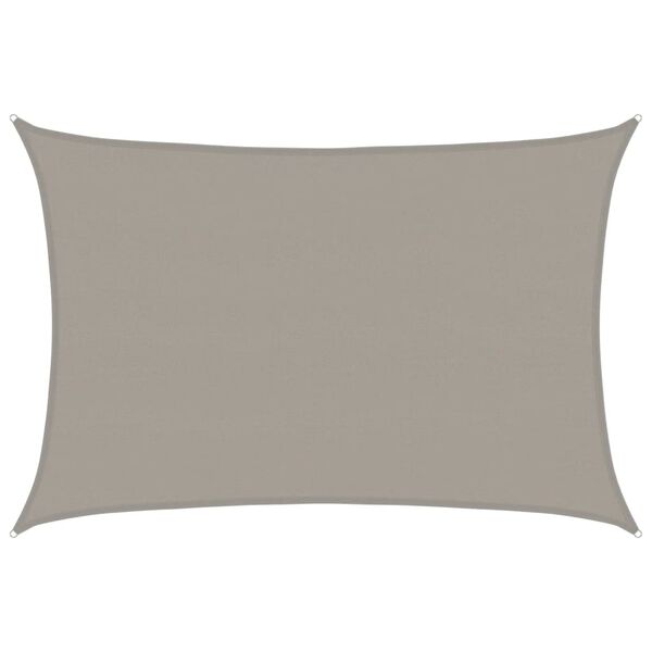 vidaXL Sunshade Sail 1.75 oz/ft&sup2; Rectangular Light Grey 16.4x19.7' HDPE