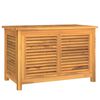vidaXL Garden Storage Box Warm teak Solid teak wood, PE