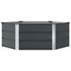 vidaXL Planter Anthracite 50.79 x 50.79 x 17.72 in Steel
