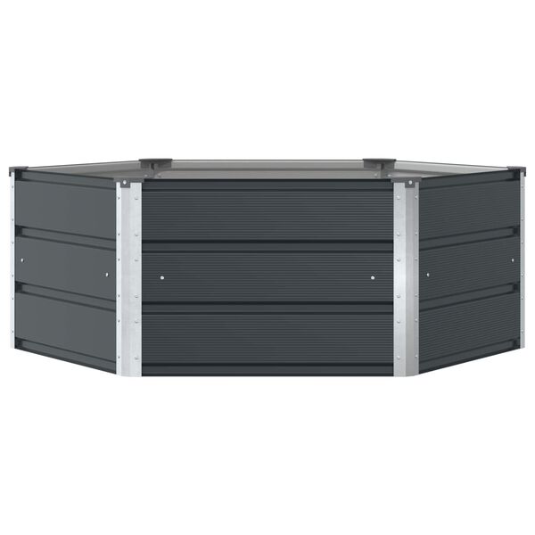 vidaXL Planter Anthracite 50.79 x 50.79 x 17.72 in Steel