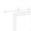 vidaXL Sliding Door ORKDAL White 30.71 x 79.53 in
