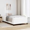 vidaXL Bed Frame with Mattress White 47.24 x 78.74 in Fabric