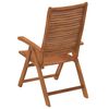 vidaXL Garden ChairSet of 8 Wood Color Solid Acacia Wood Standard