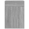 vidaXL Shoe Cabinet Grey Sonoma Engineered Wood Medium Shoe Cabinet