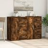 vidaXL Sideboard Smoked Oak Engineered Wood Medium Sideboard