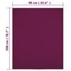 vidaXL Jersey Fitted Sheet Bordeaux 100% Cotton 35.4 x 78.7 in Bedding