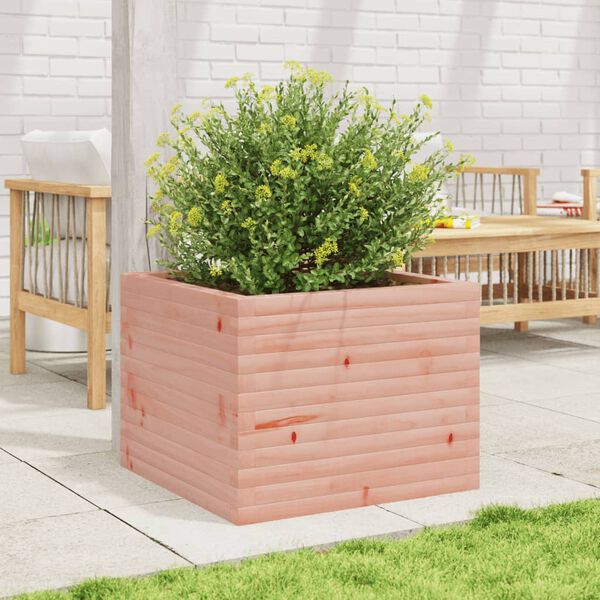 vidaXL Garden Planter Natural Wood Solid Douglas Fir Wood Medium