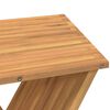vidaXL Stool Brown Solid Teak Wood Standard Foldable Folding Stool