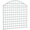 vidaXL Arched Garden Fence Set 30.5"x30.9" Green