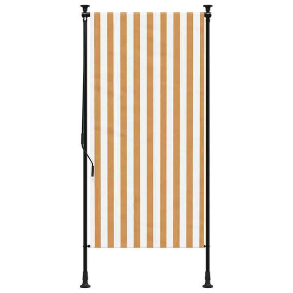 vidaXL Outdoor Roller Blind Orange, White, Anthracite
