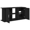 vidaXL Aquarium Stand Black Oak Engineered Wood 47.6 x 16.1 x 22.8 in