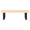 vidaXL Basin Shelf Wall Mounted Steel and Solid Wood Oak
