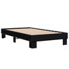 vidaXL Bed Frame Black Engineered wood, metal, plywood Small single