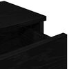 vidaXL Wall Shelf Black Engineered wood Medium Wall Shelf Rectangular