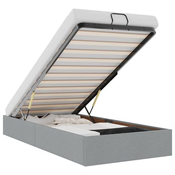 vidaXL Ottoman Bed Frame Light grey