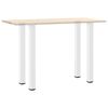 vidaXL Coffee Table Leg White Powder-Coated Steel Extra Tall