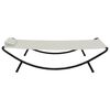 vidaXL Patio Bed Cream 200 x 35.4 " Steel