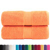 vidaXL Soap Towel Set of 2 Orange 100% Cotton 11.8 x 11.8 in