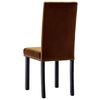 vidaXL Dining Chairs 4 pcs Brown PVC