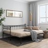vidaXL Sofa Bed Frame Black Powder-coated metal 35.4x78.7 in