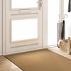vidaXL Doormat Other Cream and Black 47.2" x 118.1" Polyamide and PVC