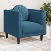 vidaXL Sofa Chair Blue Velvet (100% polyester), plywood, solid wood Medium
