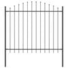 vidaXL Garden Fence 3 pcs Grey 66.93 x 74.80 in Powder-Coated Steel