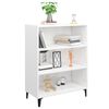 vidaXL Sideboard High Gloss White 27.4"x12.8"x35.4" Engineered Wood