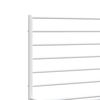 vidaXL Bed Frame White Powder-Coated Steel King Size Bed Frame