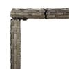 vidaXL Garden Bar Set Grey PE rattan, powder-coated steel, tempered glass