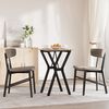 vidaXL Dining Table Natural wood and black