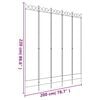 vidaXL 5-Panel Room Divider White 78.7"x86.6" Fabric