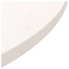 vidaXL Table Top White Solid pinewood Medium Durable Table Top Round