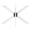 vidaXL Dining Table Leg White Powder-coated steel 47.2 in