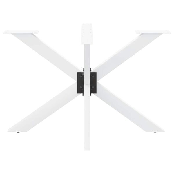 vidaXL Dining Table Leg White Powder-coated steel 47.2 in
