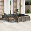 vidaXL Garden Sofa Set Grey