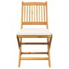 vidaXL Folding Chair 4 pcs White 49 x 57.5 x 92cm Solid Acacia wood
