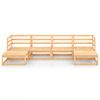 vidaXL Garden Lounge Set Natural Pine Solid Pinewood Medium Modular