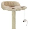 vidaXL Cat Tree Beige and Brown Particle board Compact Great Design