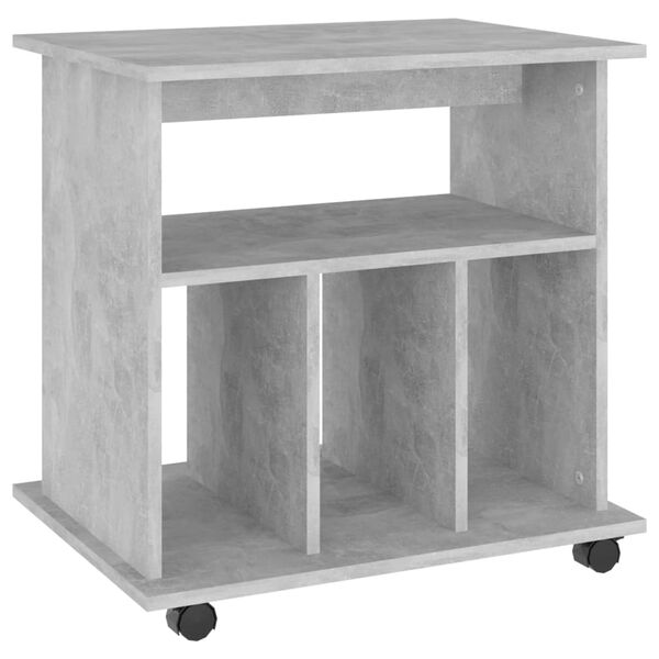 vidaXL Storage Cabinet Concrete grey Engineered wood Medium