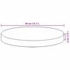 vidaXL Table Top Natural Wood Solid Acacia Wood Ø15.7 x 1.6 in Durable