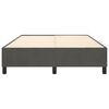 vidaXL Bed Frame Dark grey Velvet, plywood, engineered wood Queen Modern