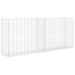 vidaXL Gabion Basket Galvanized Steel 33.5"x11.8"x78.7"