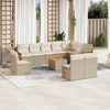 vidaXL Garden Sofa Set Beige